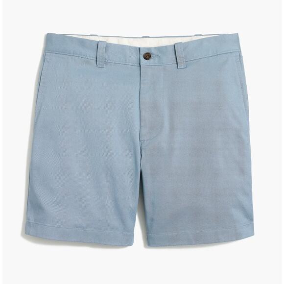 J.Crew 7" Flex Chino Shorts Mens Sz 32 Light Blue Flat Front Stretch Classic Fit - Picture 3 of 8
